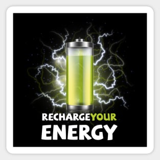 Recharge Your Energy Sticker